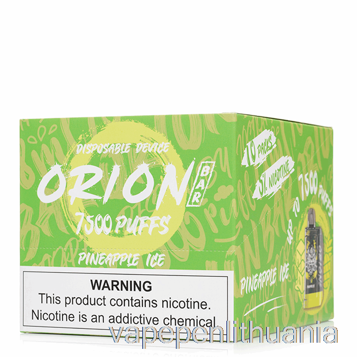 [10 Pakuočių] Pamestas Vape Orion Bar 7500 Vienkartinis Vape Skystis